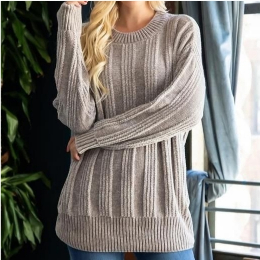 SOLD OUT 61013 Chenille Tunic Sweater - Picture 4 of 5